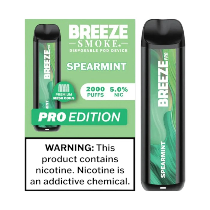 BREEZE SMOKE PRO EDITION 5% DISPOSABLE 2000 PUFFS BOX OF 10