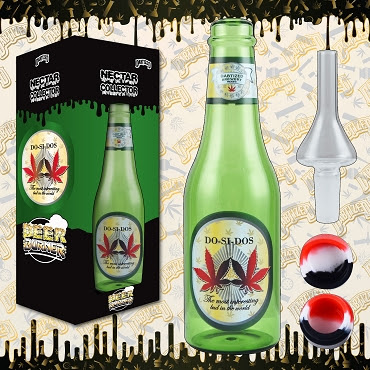 BEER BURNER BOTTLE GLASS 2 IN 1 BUBBLER MIX DESIGNS