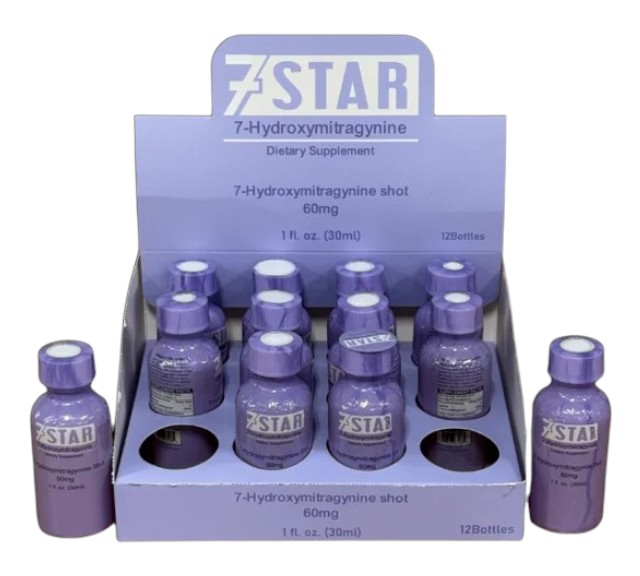 7 STAR 60MG 7-HYDROXY SHOTS BOX OF 12