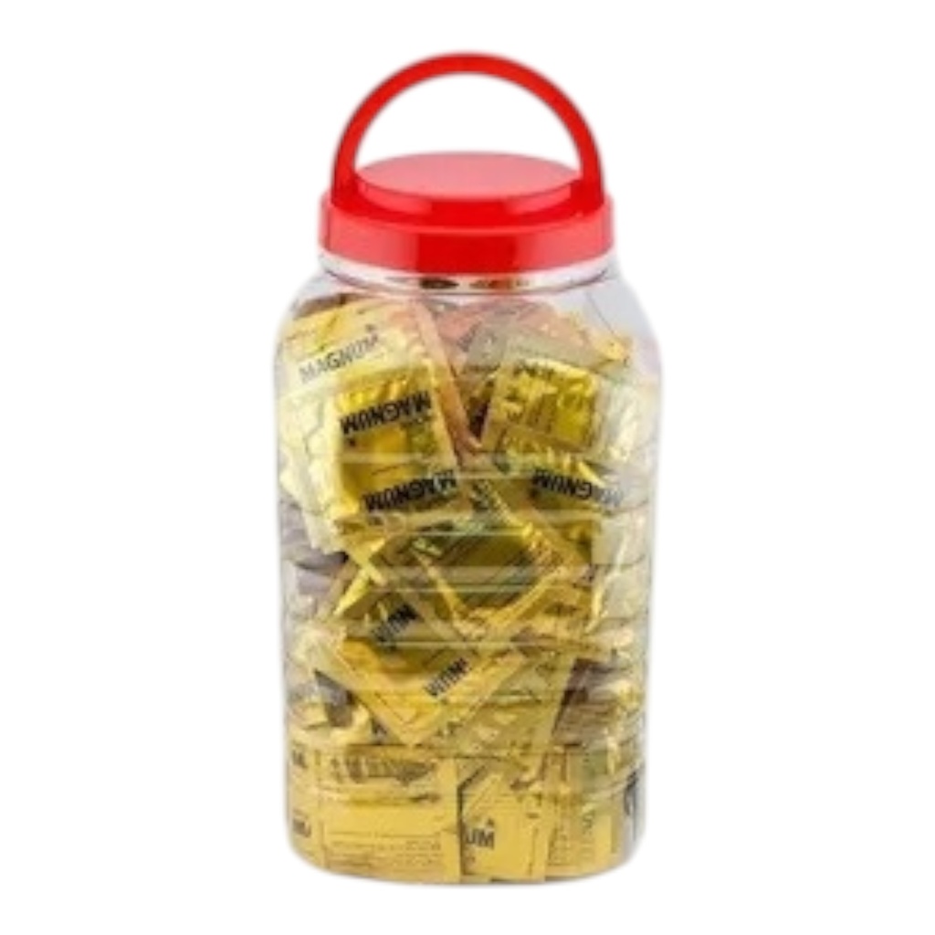 TROJAN MAGNUM LARGE SIZE LUBRICATED CONDOMS 1CT JAR OF 200