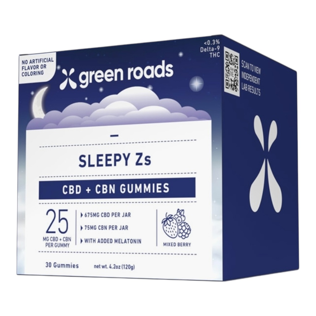 GREEN ROAD 750MG CBD GUMMIES 30CT JAR