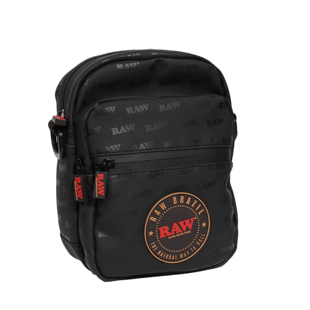 RAW BLACK CROSSBODY BAG