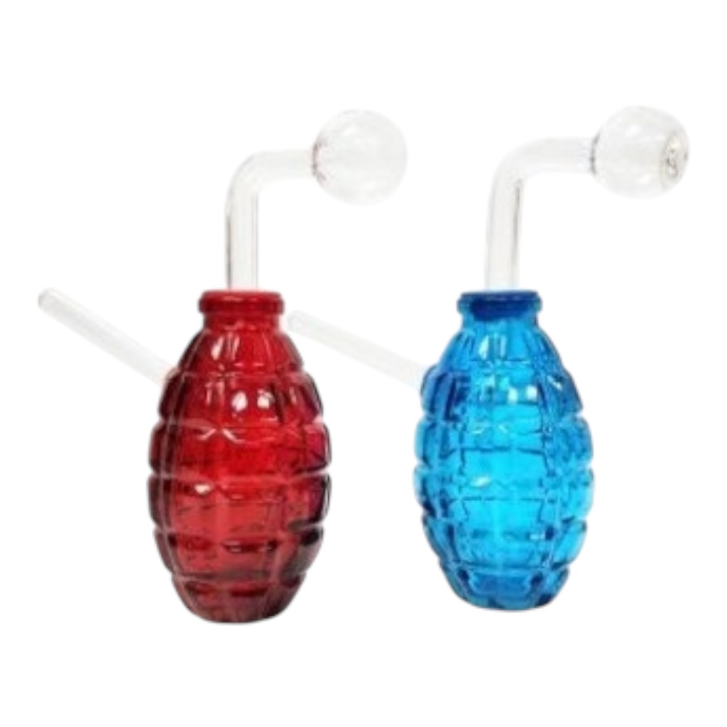 6" GRENADE OIL BURNER BUBBLER WATER PIPE OB-WPGBK