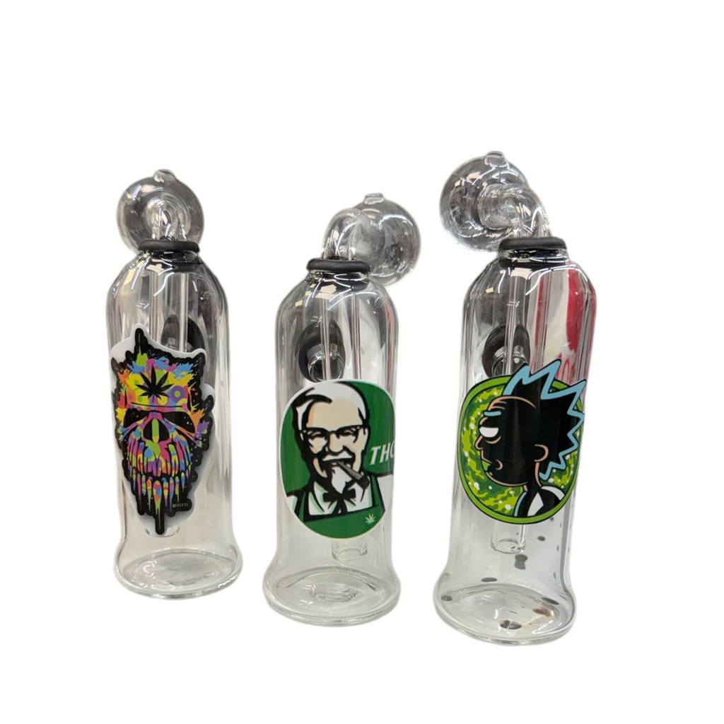 CLEAR GLASS OIL BURNER WATER PIPE MEDIUM OB-WPCGMAS