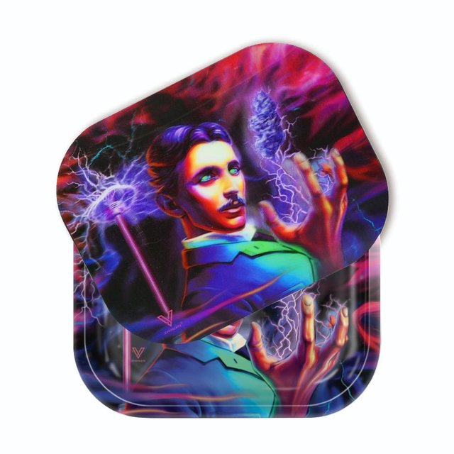 V SYNDICATE METAL ROLLING TRAYS WITH COVER