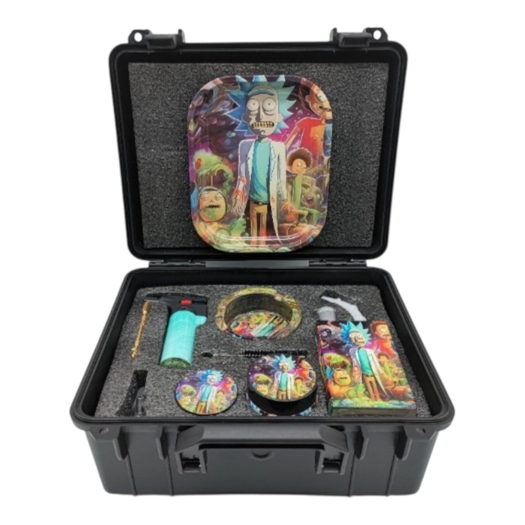 BRIEFCASE DELUXE SMOKING KIT SET 10PC