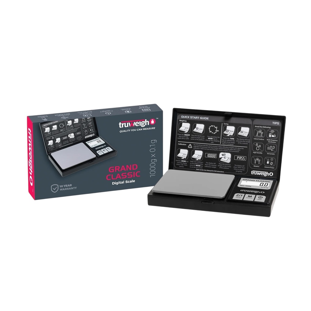 TRUWEIGH GRAND CLASSIC DIGITAL MINI SCALE 200G X 0.01G