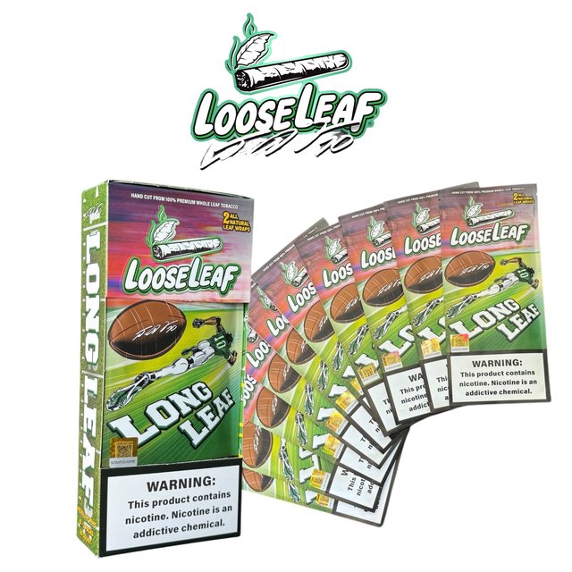 LOOSE LEAF NATURAL LONG LEAF WRAPS 2CT BOX OF 10