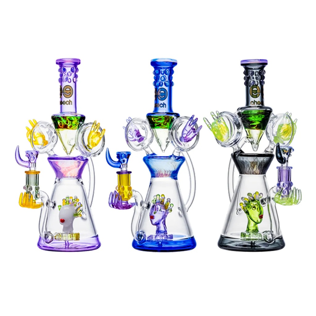 CHEECH RIDE THE ELECTRO WAVE 13.5" GLASS WATER PIPE #CHE-318