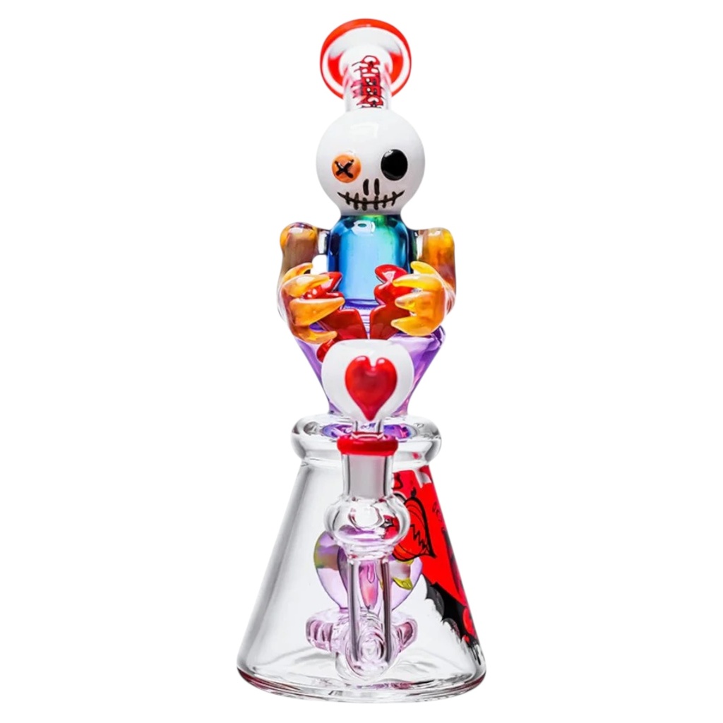 CHEECH GHOST OF VALENTINE 10.5" GLASS WATER PIPE #CHE-351