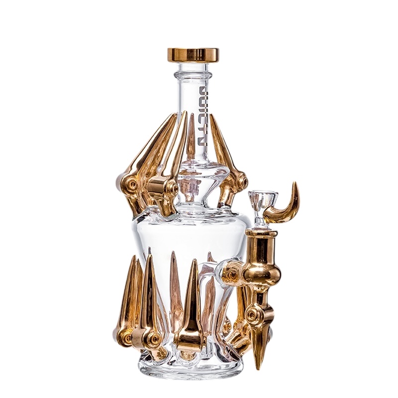 JUICYJ GOLDEN MECHANICS GLASS WATER PIPE #JJ-274