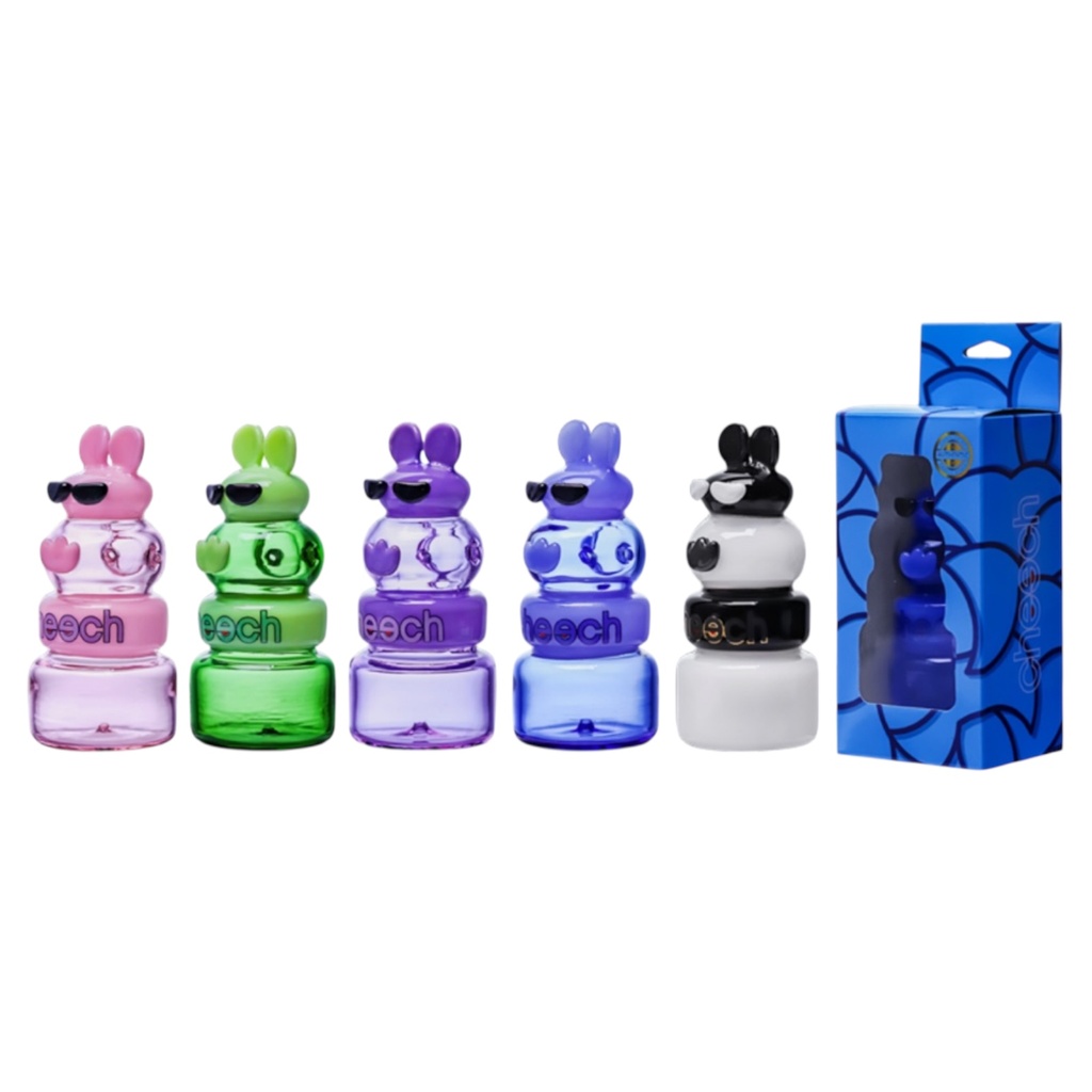 CHEECH COOL BUNNY 4.75" GLASS HAND PIPE ASSORTED DESIGNS