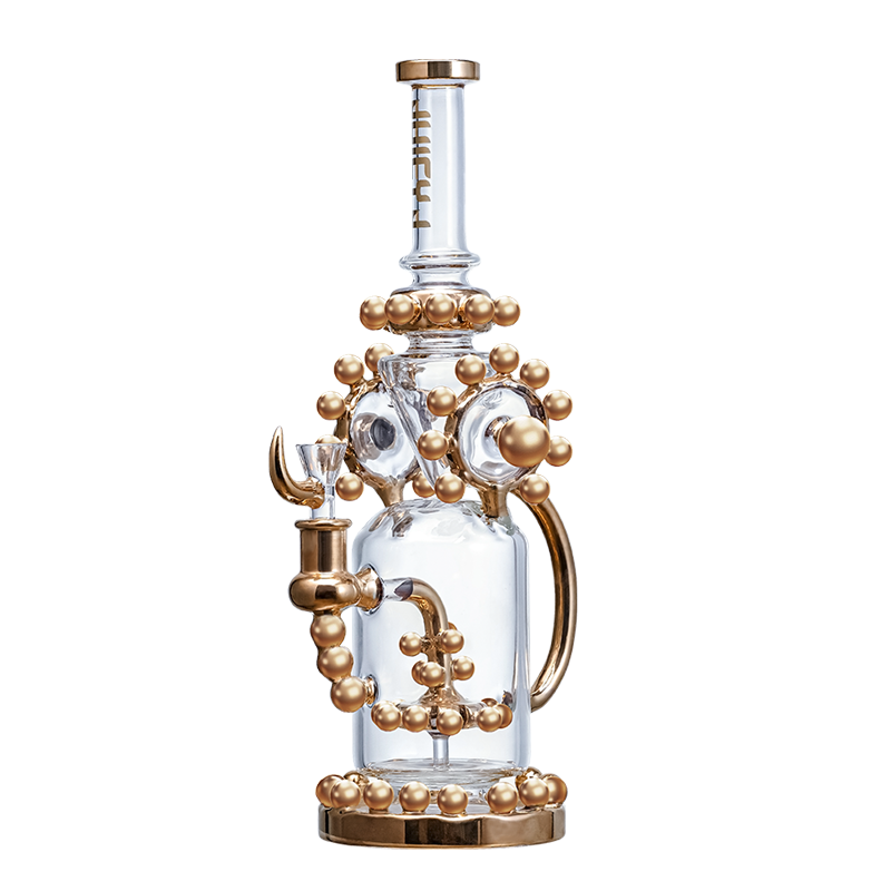 JUICYJ GOLDEN TRIP 14" GLASS WATER PIPE #JJ-299