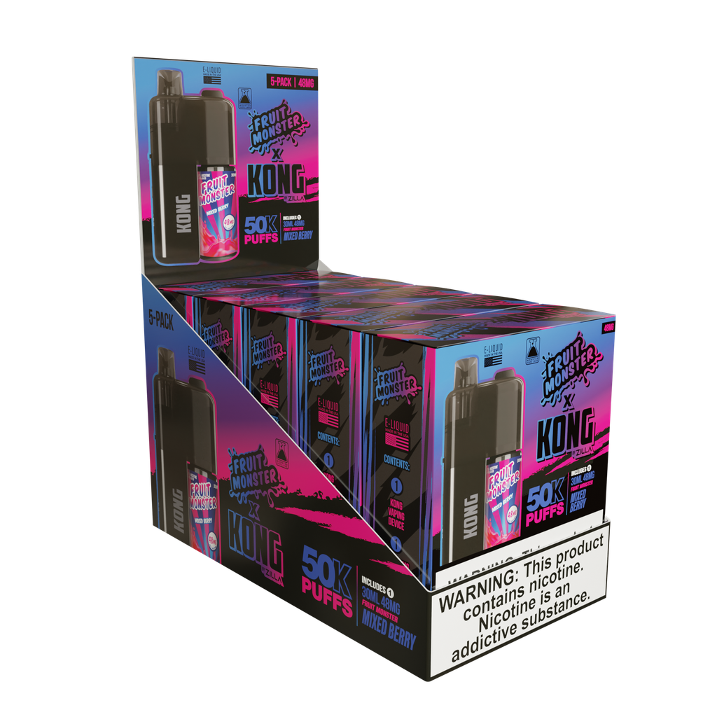 KONG BY ZILLA X MONSTER 50000 PUFFS DEVICE WITH 30ML SALT NIC