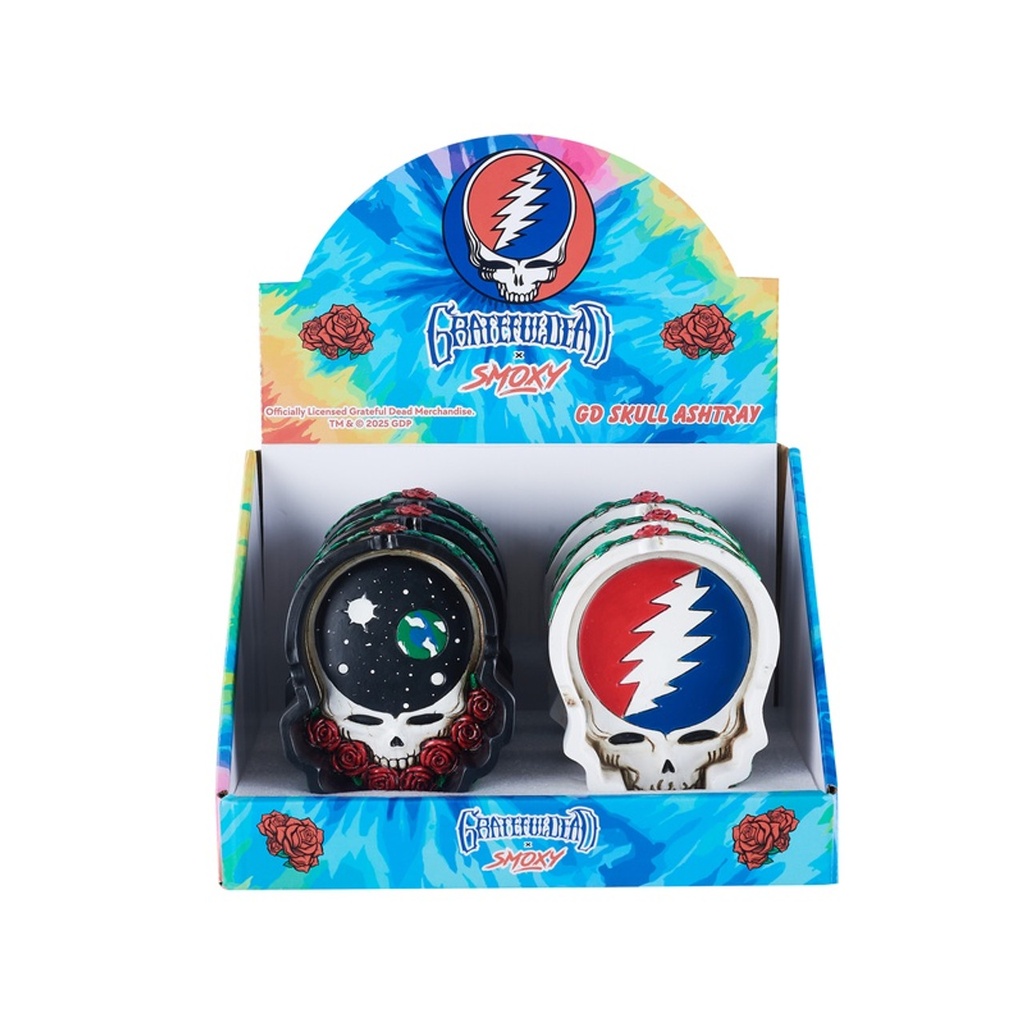 GRATEFUL DEAD X SMOXY SKULL ASHTRAY #GD306D BOX OF 6