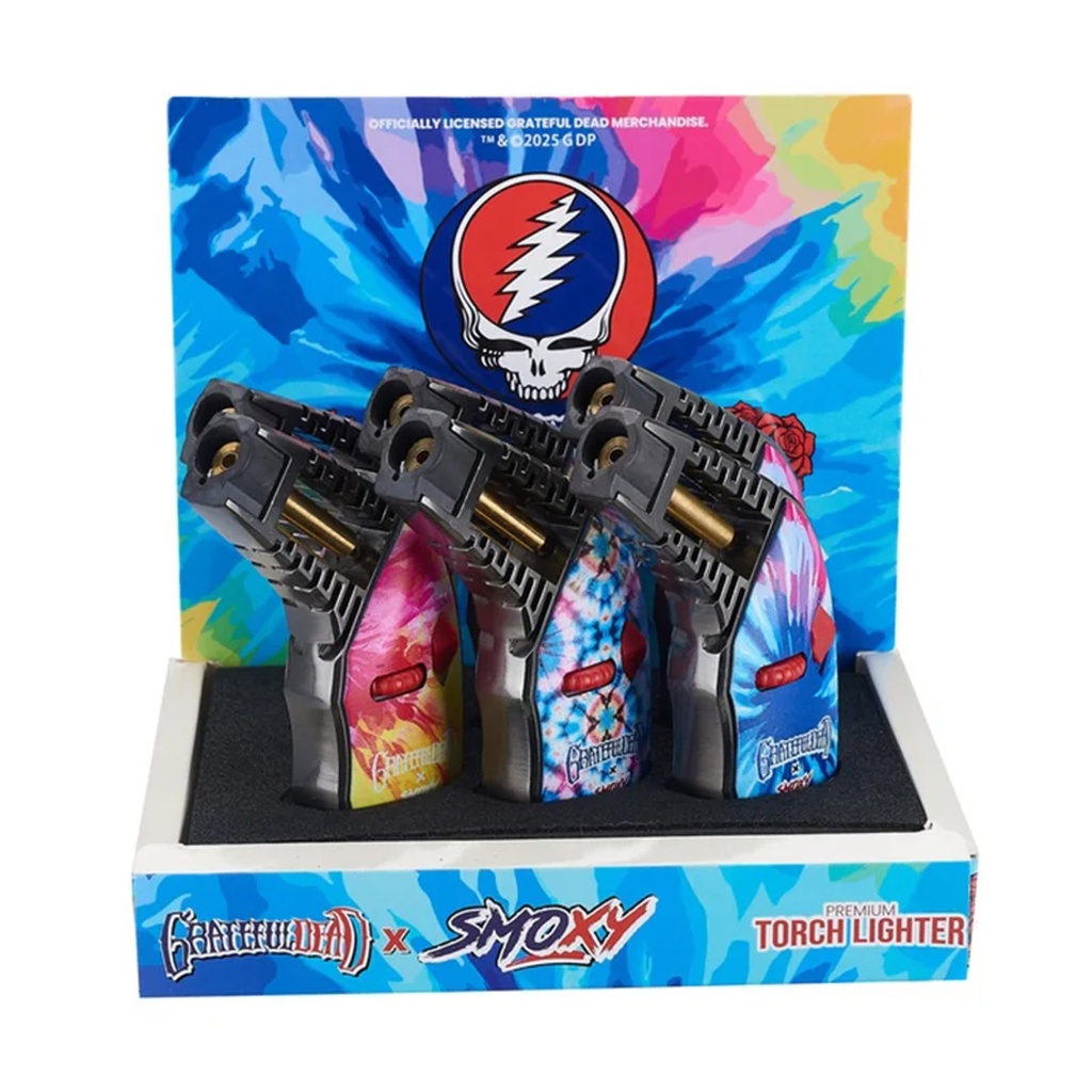 GRATEFUL DEAD X SMOXY THRUST TORCH LIGHTER #GD101D BOX OF 6