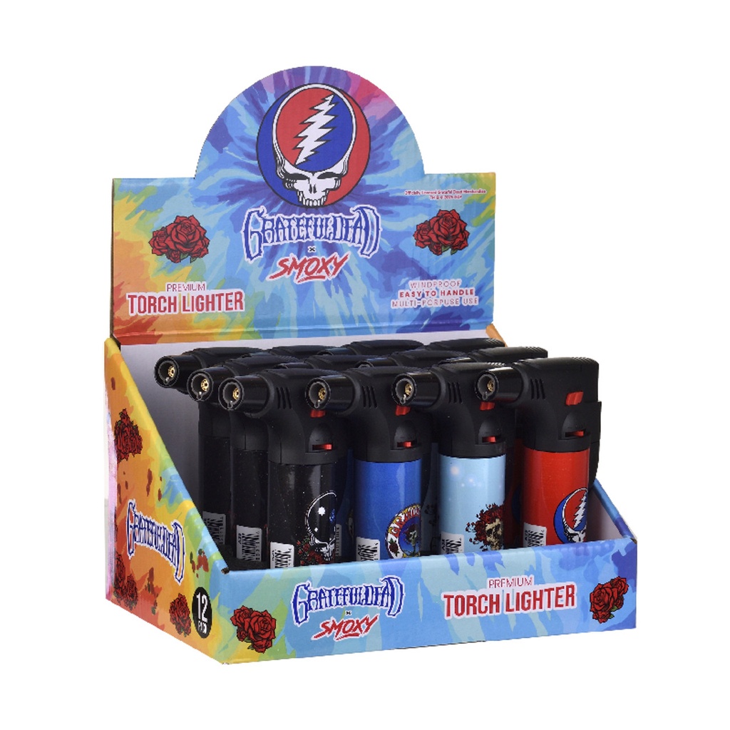 GRATEFUL DEAD X SMOXY CLASSIX TORCH LIGHTER BOX OF 12