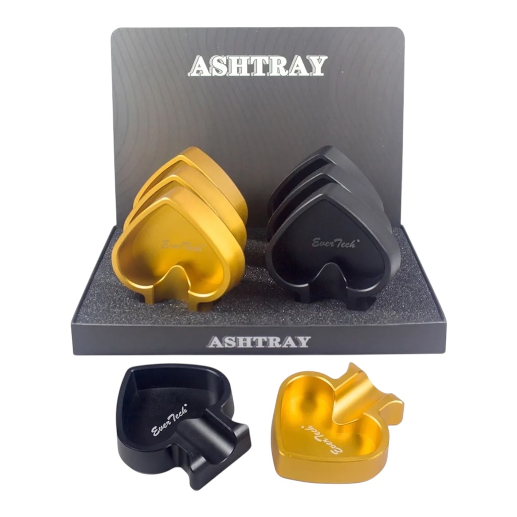 CIGAR ASHTRAY SPADE SHAPED DESIGN #ASHTRAY-SPADE BOX OF 6