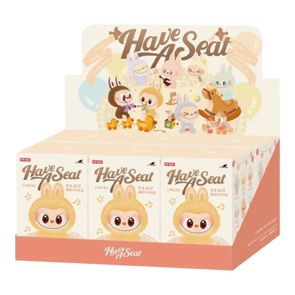 POP MART HAVE A SEAT THE PARTYS ON BOX OF 6
