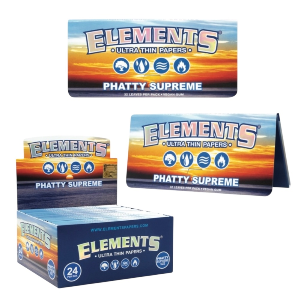 ELEMENTS PHATTY SUPREME ULTRA THIN  PAPERS BOX OF 24
