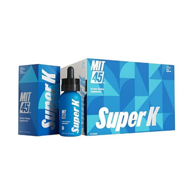 MIT 45 SUPER K BLUE KRATOM DIETARY SUPPLEMENT BOX OF 12