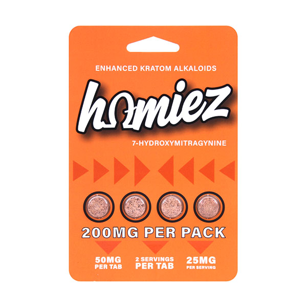 HOMIEZ 50MG 7-HYDROXY KRATOM BLISTER CAPSULES 4CT