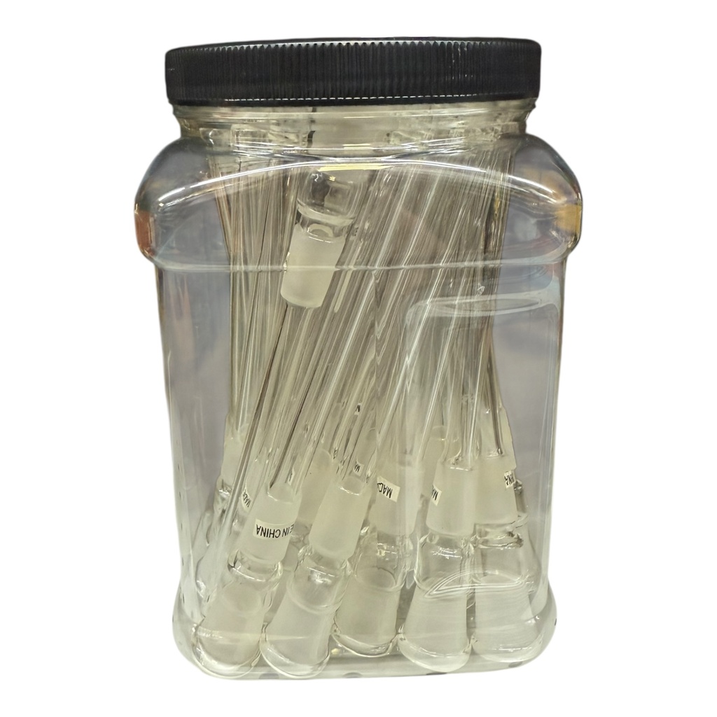 7" GLASS DOWNSTEM 25CT JAR #COD-8120