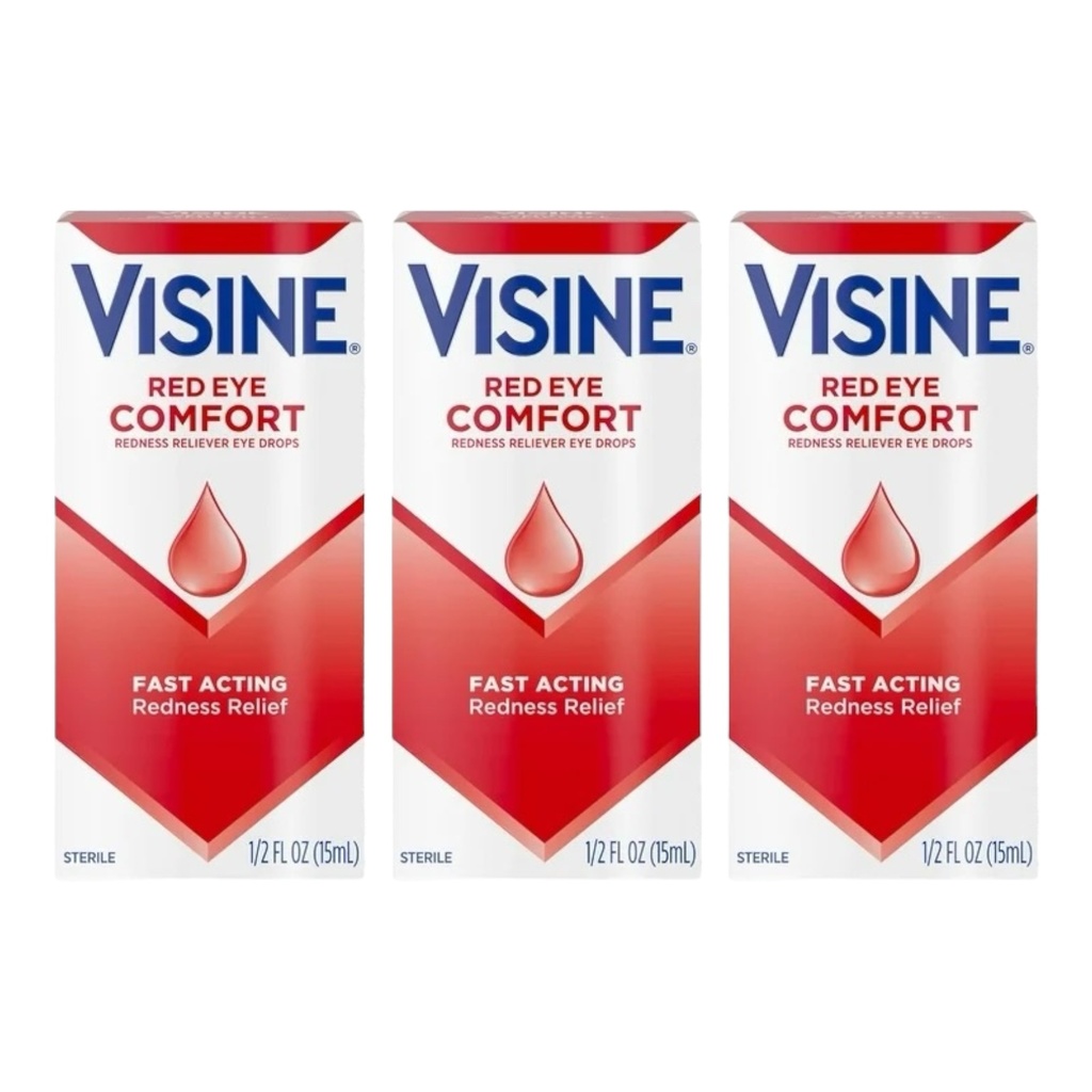VISINE RED EYE COMFORT REDNESS RELIEF 0.5OZ BOX OF 3