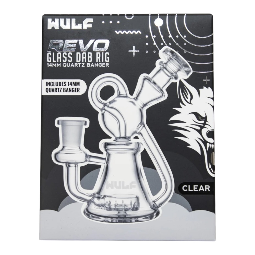 WULF REVO GLASS DAB RIG 14MM QUARTZ BANGER