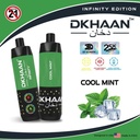 DKHAAN INFINITY EDITION 5MG DISPOSABLE 25000 PUFFS BOX OF 5