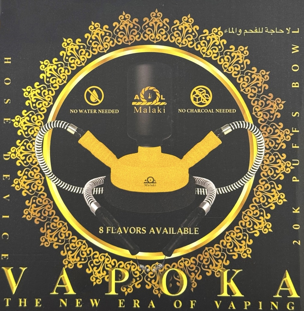 AL MALAKI VAPOKA 2 HOSE HOOKAH VAPE KIT