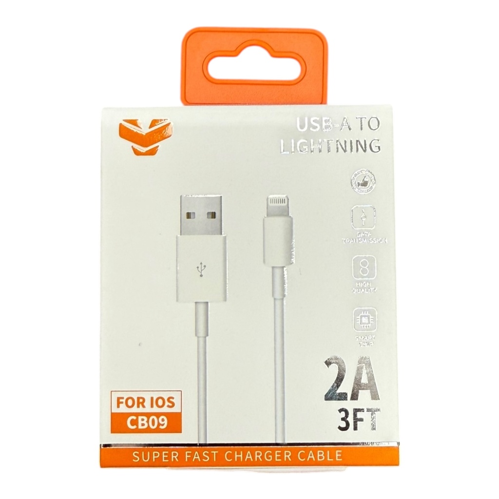 VITOG USB-A TO LIGHTNING 2A CABLE 3FT