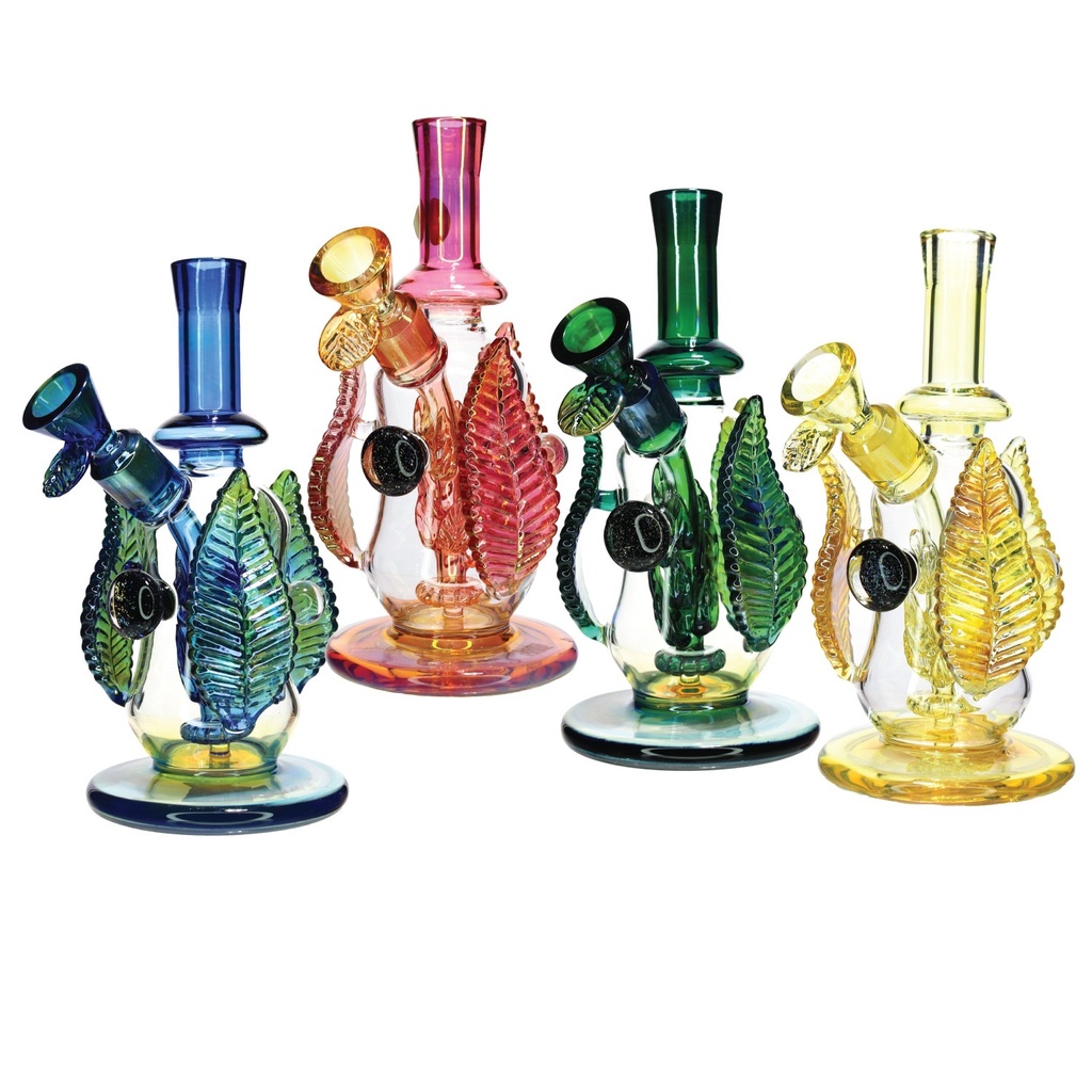12" EXOTIC GLASS BONG STYLE 7 WP-190 ASSORTED COLORS