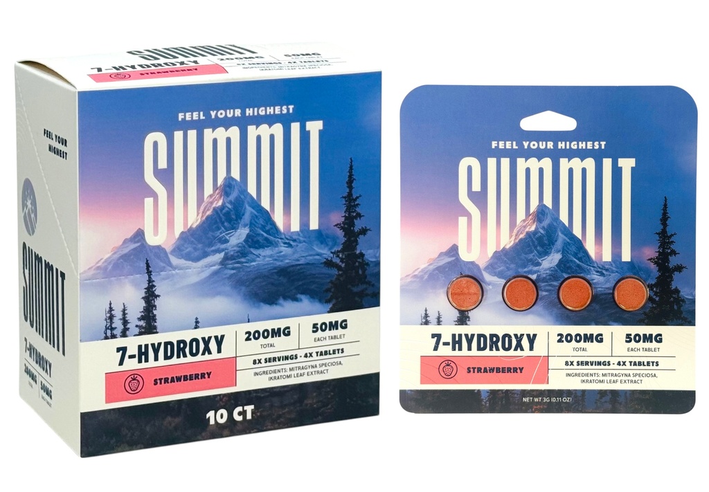 SUMMIT 50MG 7-HYDROXY KRATOM BLISTER CAPSULES 4CT