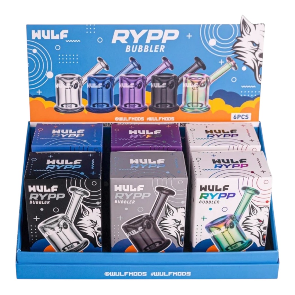 WULF RYPP GLASS BUBBLER BOX OF 6