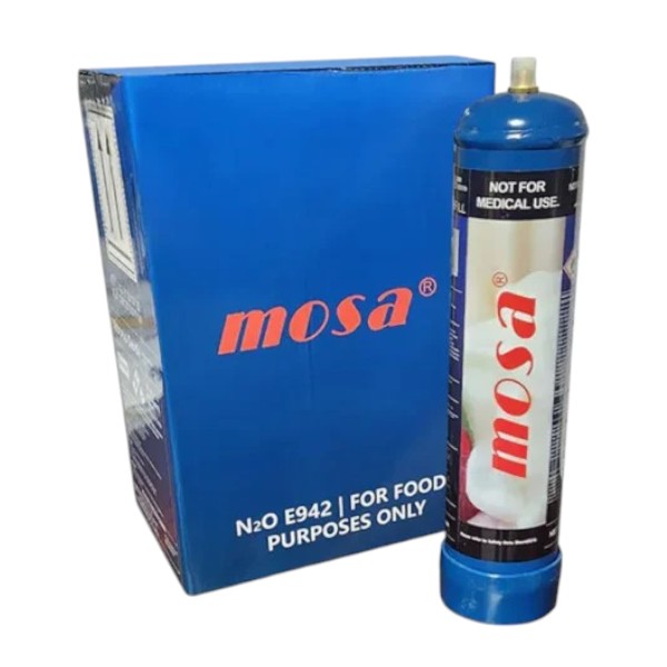 MOSA NITROUS OXIDE CREAM CHARGER 615G BOX OF 6