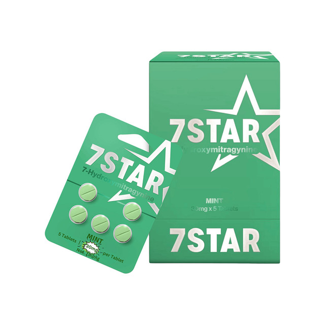 7 STAR 30MG 7-HYDROXY SUPPLEMENT TABLETS 5CT