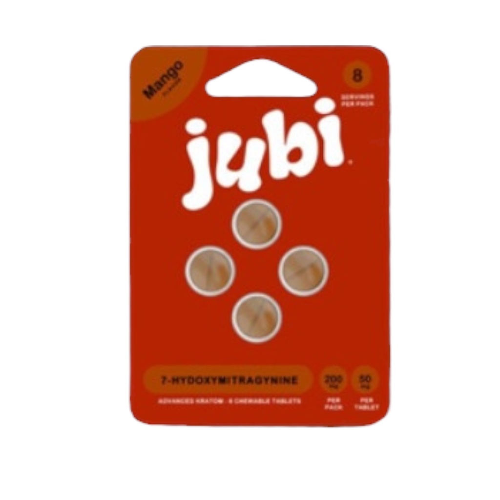 JUBI 50MG 7-HYDROXY ADVANCED KRATOM TABLETS BLISTER 4CT