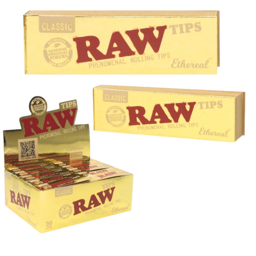 RAW ETHEREAL CLASSIC ROLLING TIPS 50CT BOX OF 50