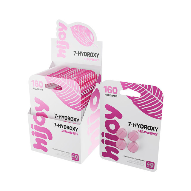 HIJOY 40MG 7-HYDROXY CHEWABLE TABLETS BLISTER 4CT