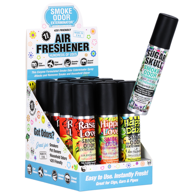 SMOKE ODOR EXTERMINATOR AIR FRESHENER 1OZ BOX OF 12