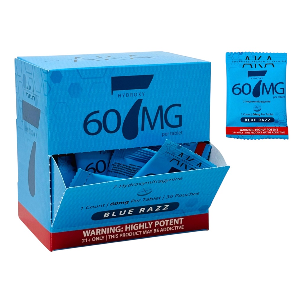 AKA 60MG 7-HYDROXY TABLETS POUCH 1CT BOX OF 30