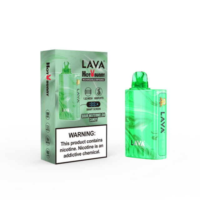 LAVA HOT BUNNY 5% DISPOSABLE 9000 PUFFS BOX OF 10