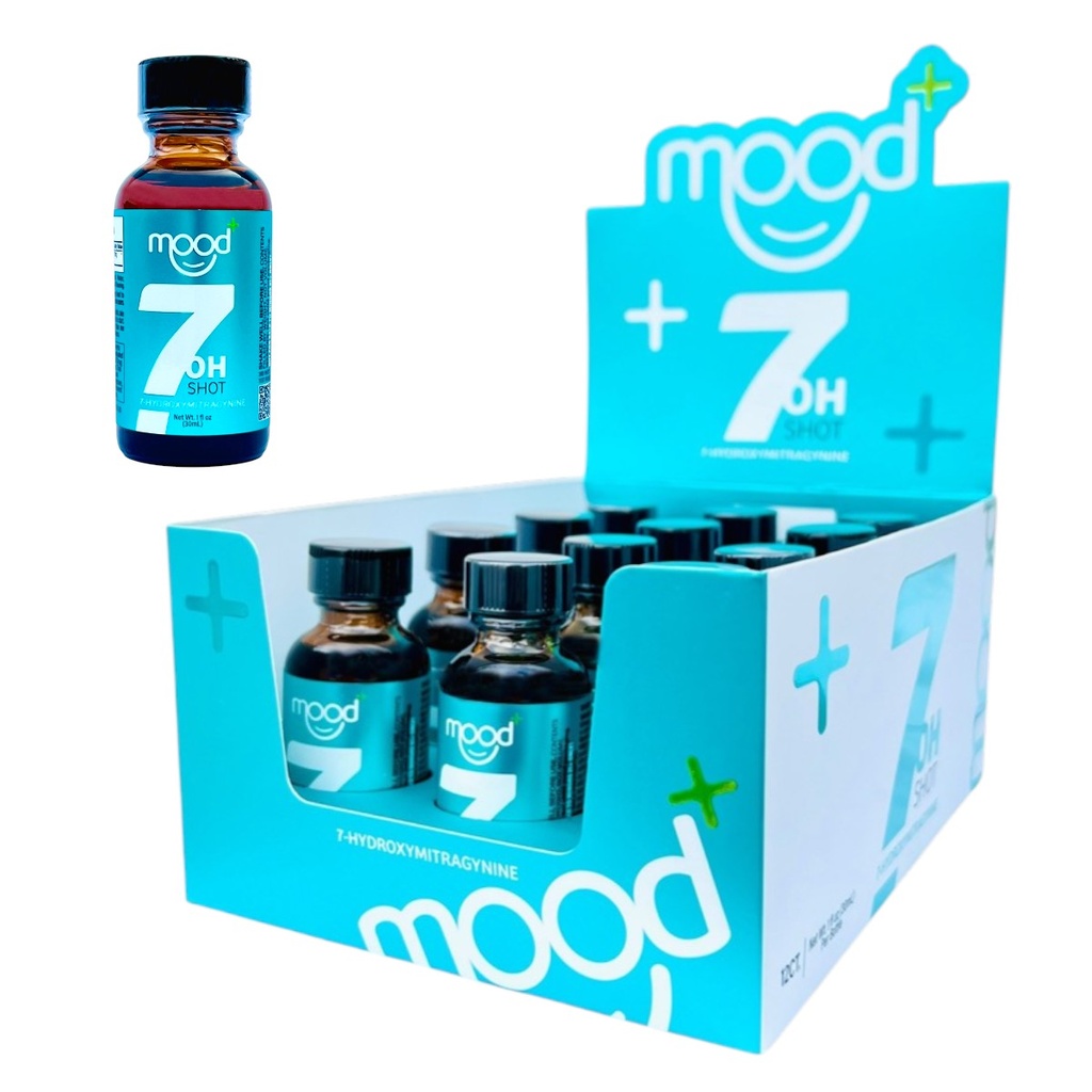 MOOD+ 60MG 7-HYDROXY LIQUID SHOTS BOX OF 12