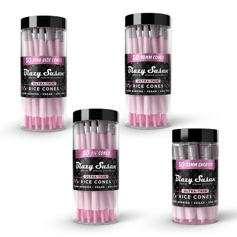 BLAZY SUSAN ULTRA-THIN RICE CONES 50CT JAR