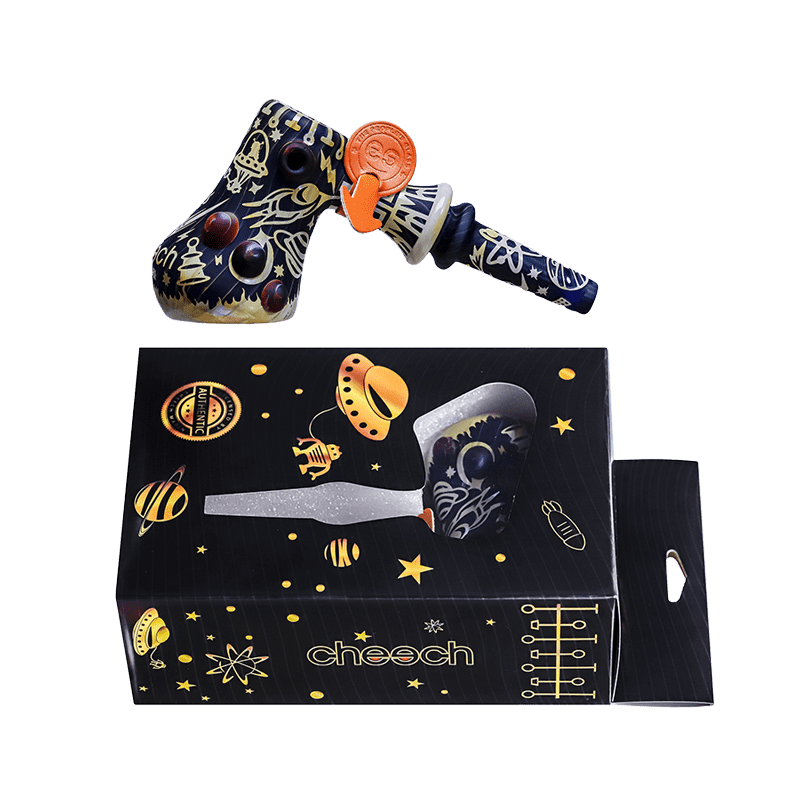 CHEECH SPACE ABDUCTION 6" GLASS  BUBBLER #CH-PIPE-275