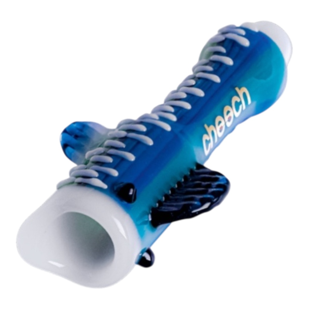 CHEECH FISH PUFFIN PARTY 4" GLASS PIPE #CH-PIPE-249