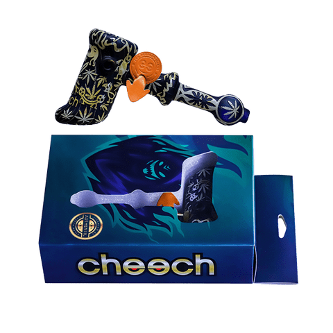 CHEECH THE GHOST OF CHEECH POCALYPSE 6" GLASS HAND PIPE #CH-PIPE-274