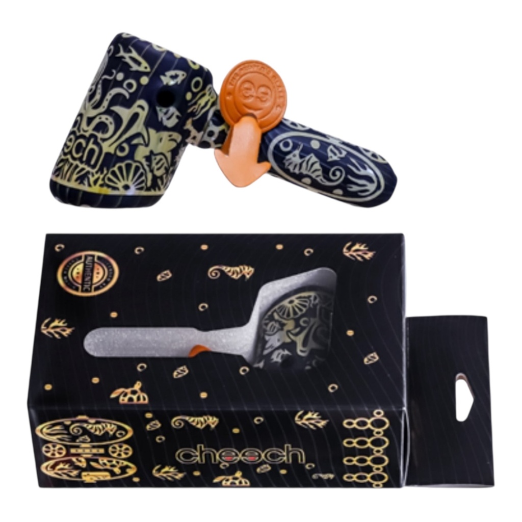 CHEECH TAKE A DIVE AND SEA 6" GLASS HAND PIPE #CH-PIPE-273