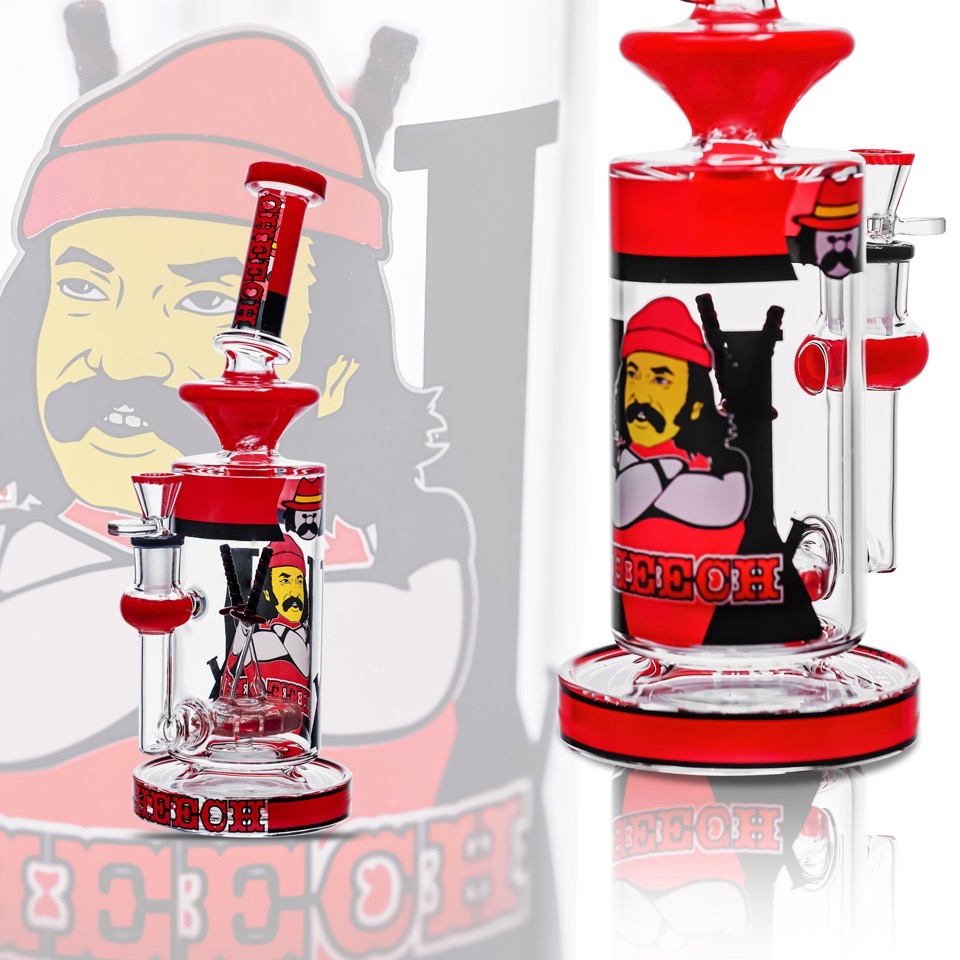 CHEECH CLASSIC HIGH TIME TUBE 12" GLASS WATER PIPE #CHE-358